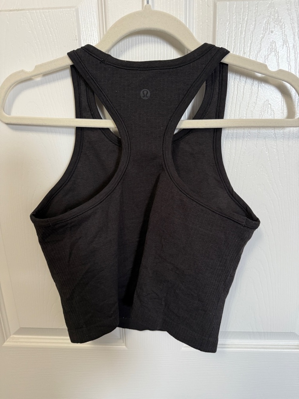 Lululemon Black Ribbed Racerback Tank Top - Picture 2 of 3
